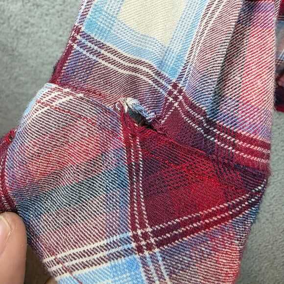 Gap + Pendleton Women Red Long Sleeve Button-Down Shirt Size S - Picture 6 of 12